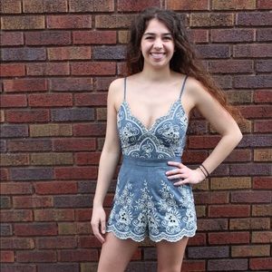 La’Tiste Denim Romper